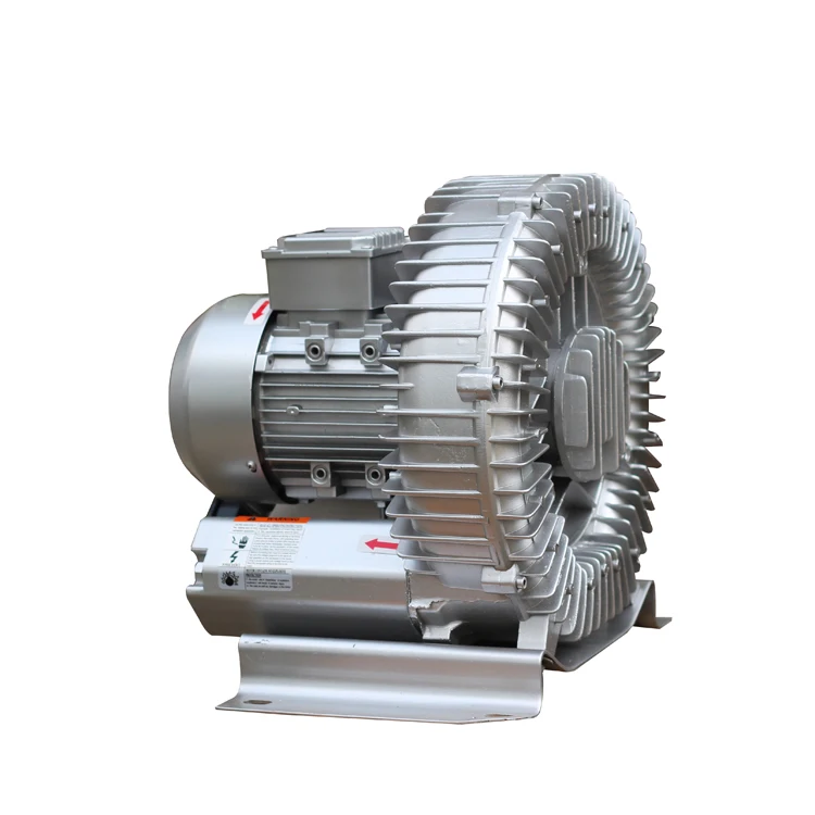 
High Flow Portable 250W 1100W 2.2KW 200 M3/H Electric Compressor Side Channel Air Blower For Sewage Treatment Plant 