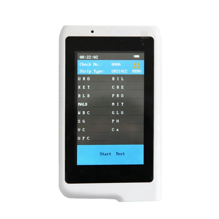 Portable urine tests analyzer with strip