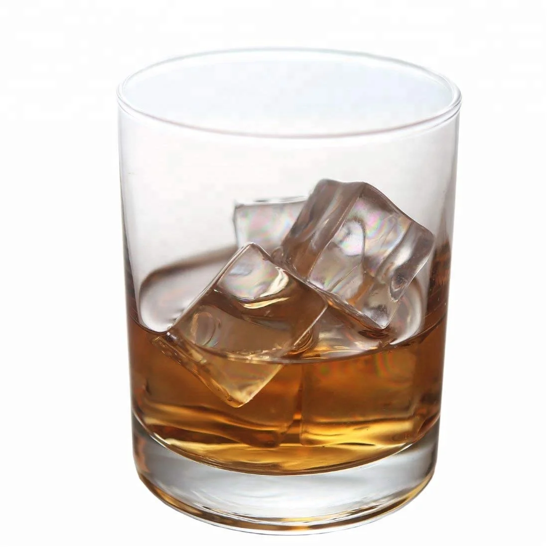 AIHPO06 Round Thick Heavy Bottom Base Fancy Hot 8oz..10 Drinking Scotch Short Whiskey Glass