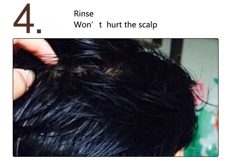 Быстрое перманентное профессиональное волшебное натуральное черное окрашивание волос, шампунь для волос, краска для волос