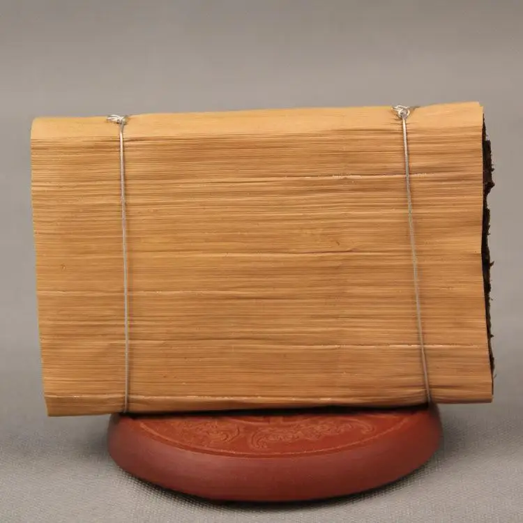 Bamboo Bricwith Yellow Line Puer Tea Puer Tea Cake Fermented Ripe Puerh  tea