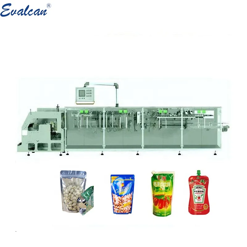 Автоматическое молнию сумки молния сумка горизонтальная упаковочная машина наполнения