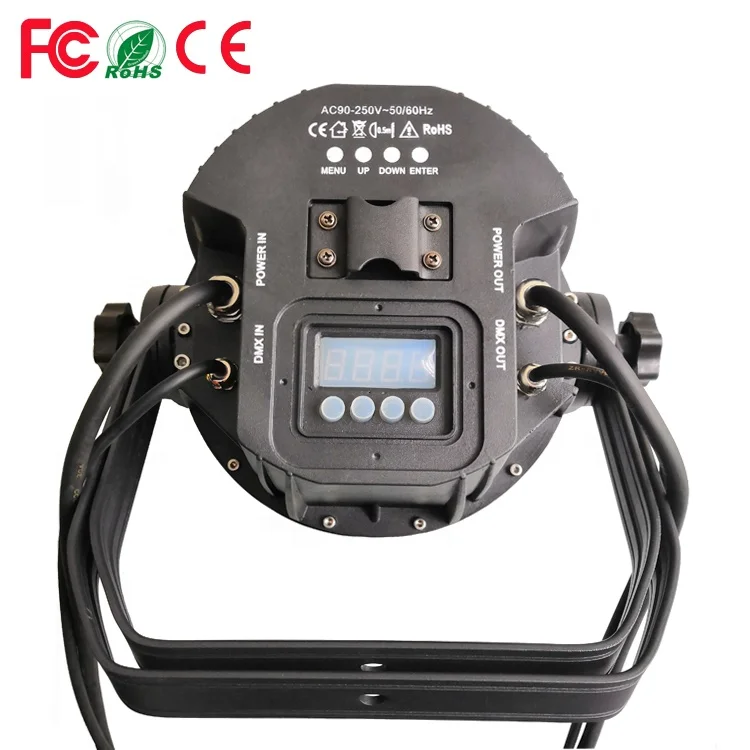 24pcs 18W RGBWA+UV 6IN1 Hexa Round Tough Par64 Outdoor Architectural Wash Light IP65 IP66 IP67 24x18W LED Waterproof Par