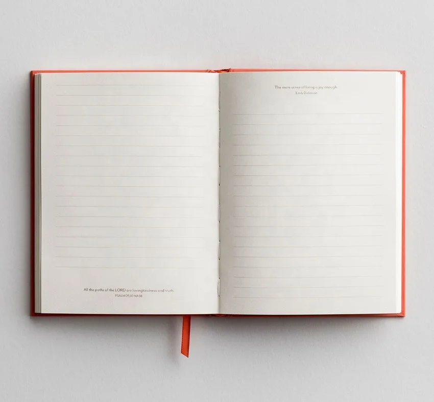 Customized PU cover jacket prayer journal with logo gold foil stamping