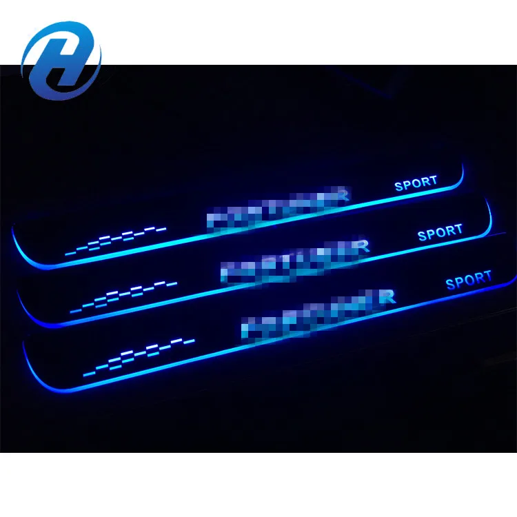 Японский Акрил водонепроницаемый беспроводной автомобиль светодиодной подсветкой двери перемещение scuff