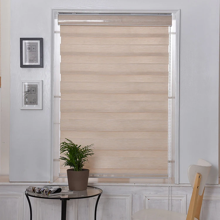 KIEI Polish Brass Chrome Smart Blinds Plexiglass Vertical Blinds Zebra Blinds
