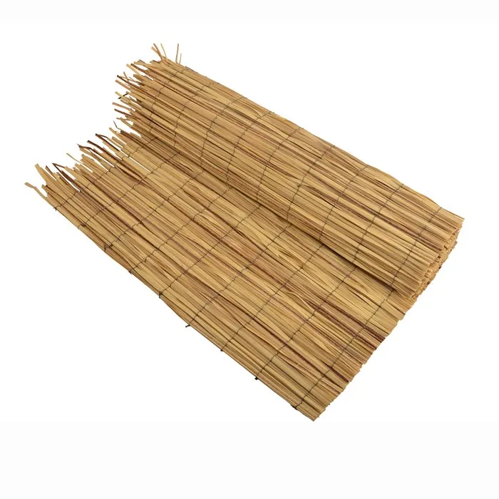 Artificial Garden Decor Plastic PP Fiber Reed Shape Fence