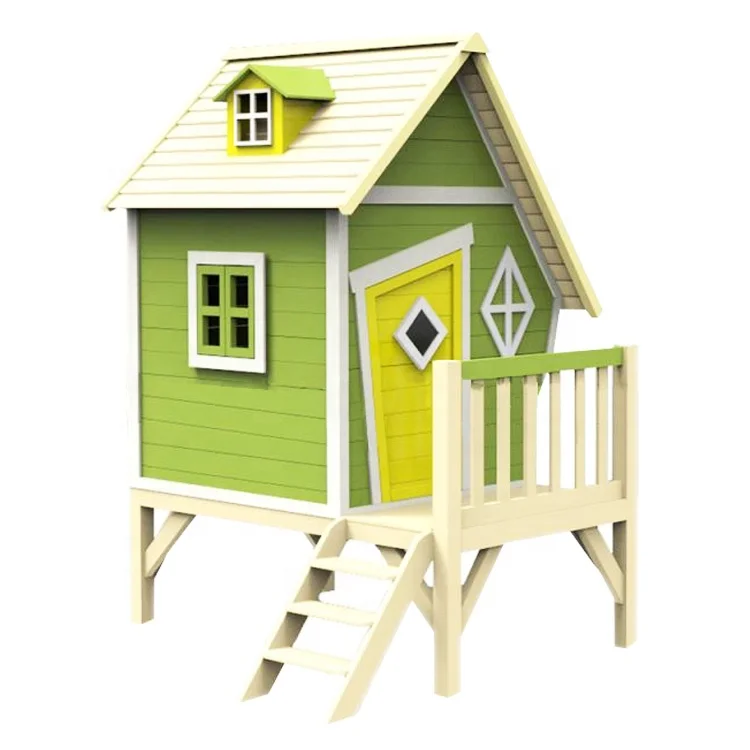 Деревянный садовый детский игровой домик для детей
