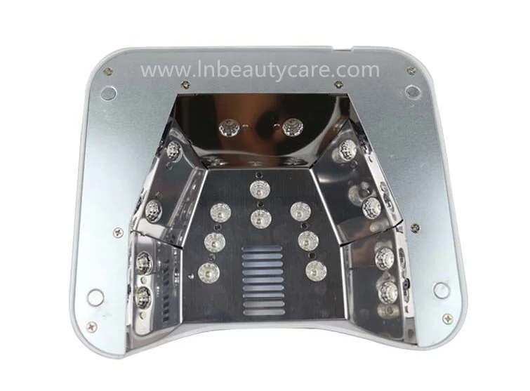 Factory price! Nailprof Cordless Rechargeable 48W Nail UV LED Nail Lamp Gel Polish Curing Lamp With Bottom 10s/20s/30s/40s or OEM Timer Setting