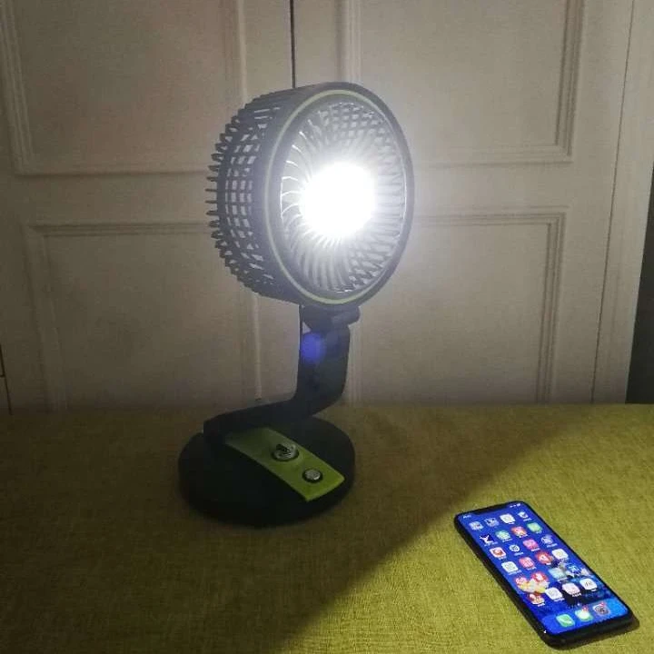 
Solar Multi functional mini electric fan rechargeable desk fan 