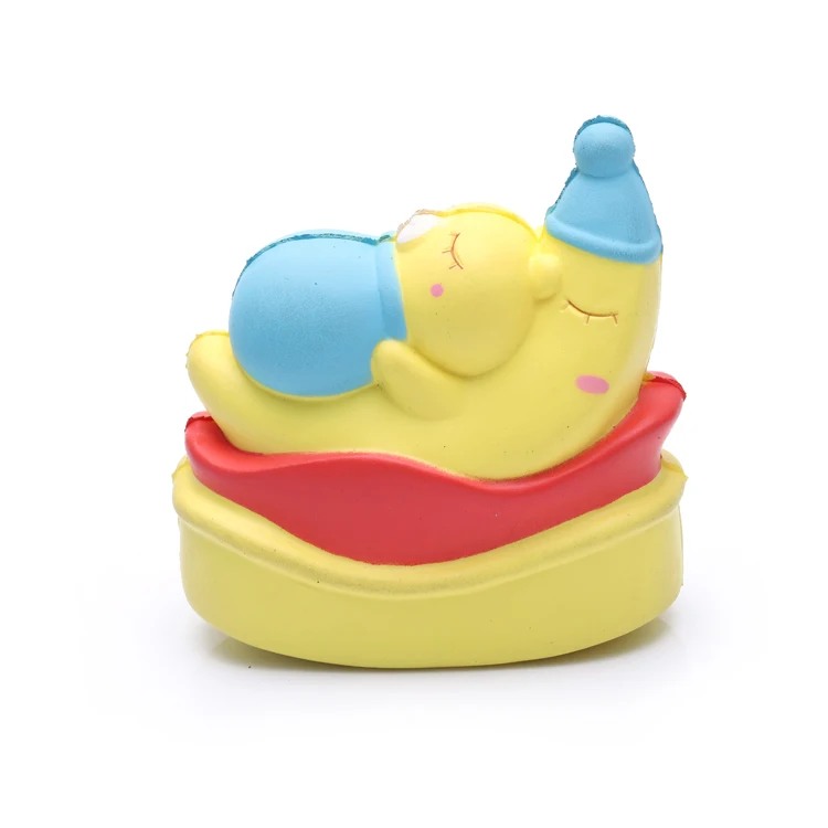 Custom PU anti stress squeeze  unicorn moon stress ball