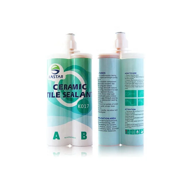 Экологичный без запаха premixing Водонепроницаемый двойной компонент эпоксидной смолы Черная решетка для фарфоровой плитки