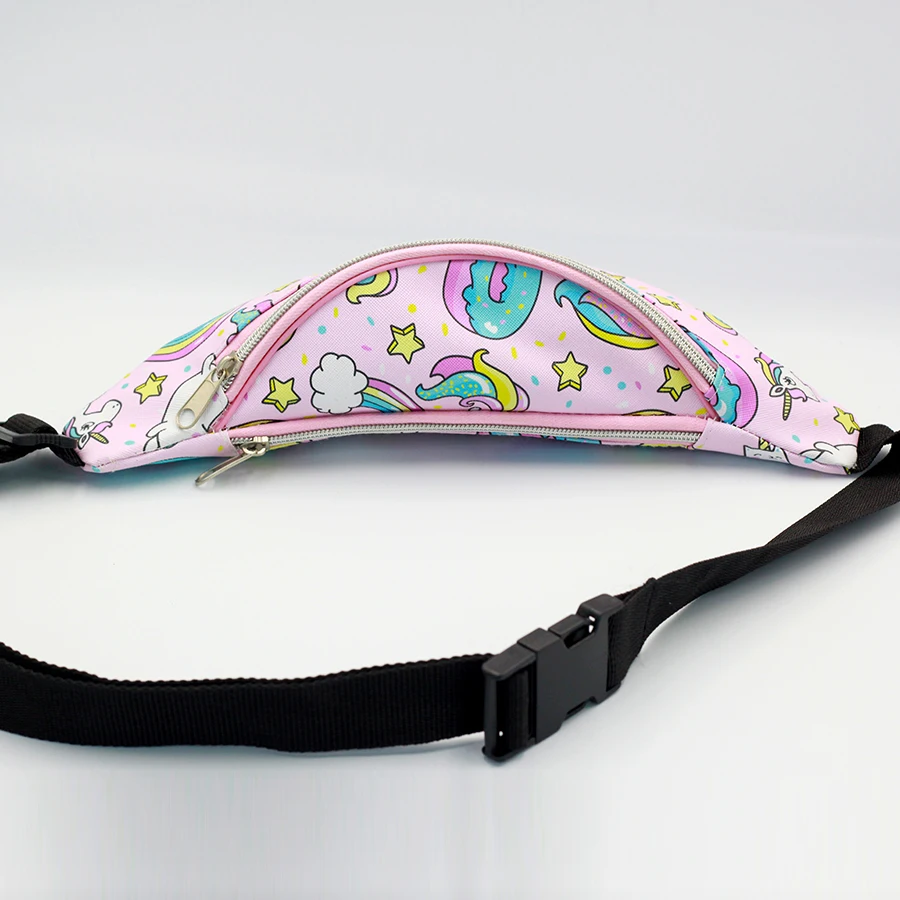2019 Fashion Unicorn Waist Bag Sublimation Kids Fanny Pack Custom Pattern
