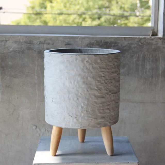 Indoor&outdoor round fiberglass hige quality durable flower pot