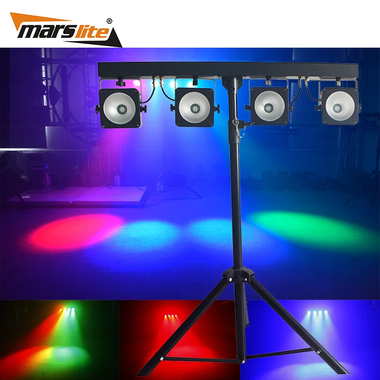 China high power 4x30W RGB 3in1 COB LED 4 par light led par bar dj  lighting