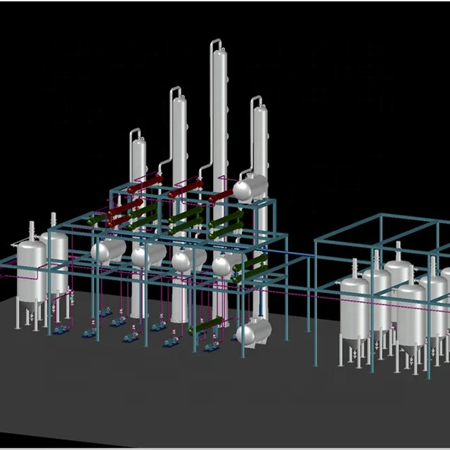 20Tons continuous waste motor oil distillation machine with PLC system
