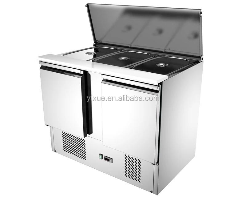 two door table refrigerated saladette counter /salad sandwich counter