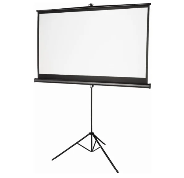 Одежда высшего качества легко двигаться и портативный 60 дюймов формат 16:9 матовый белый штатив проектор экран