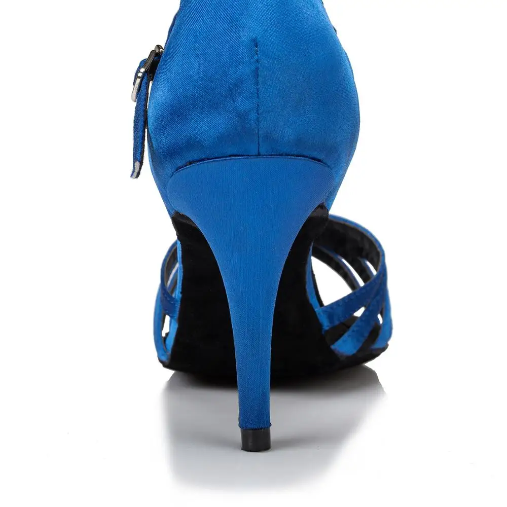 Новейшие Модные и красивые атласные туфли для латиноамериканских танцев L063 для девушек и женщин, туфли для бальных танцев на высоком каблуке