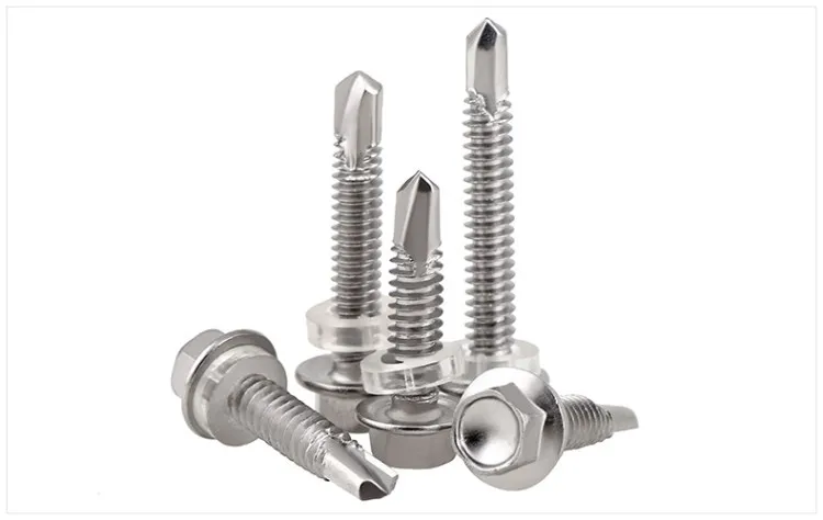 High quality OEM galvanized ss #8 304 316 stainless steel flange head self-drilling self drilling tail screw with undercut