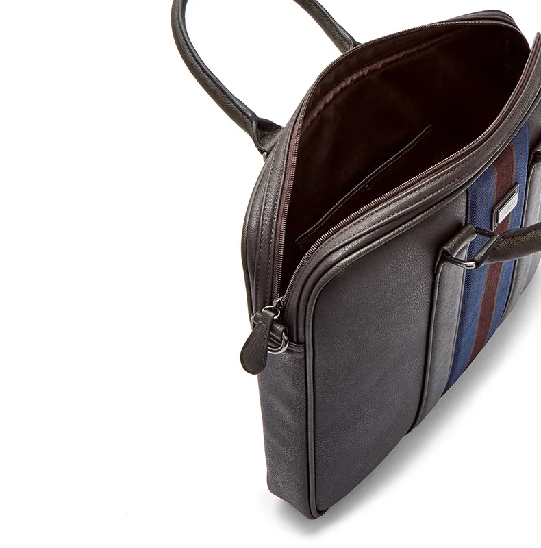 16 Inch Leather Business Briefcase Wholesaler Custom Logo Classic for Men Soft Bag 7-10 Days Jess Daniel Shenzhen Port TB18009