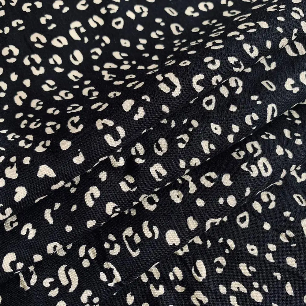 Оптовая продажа, в наличии, вискозная ткань, Тканый дизайн животного, печатная 100% вискозная ткань