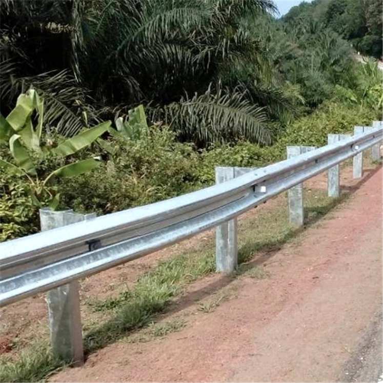 Popular road safety barrier high quality galv steel highway posts galvanized guardrail systems