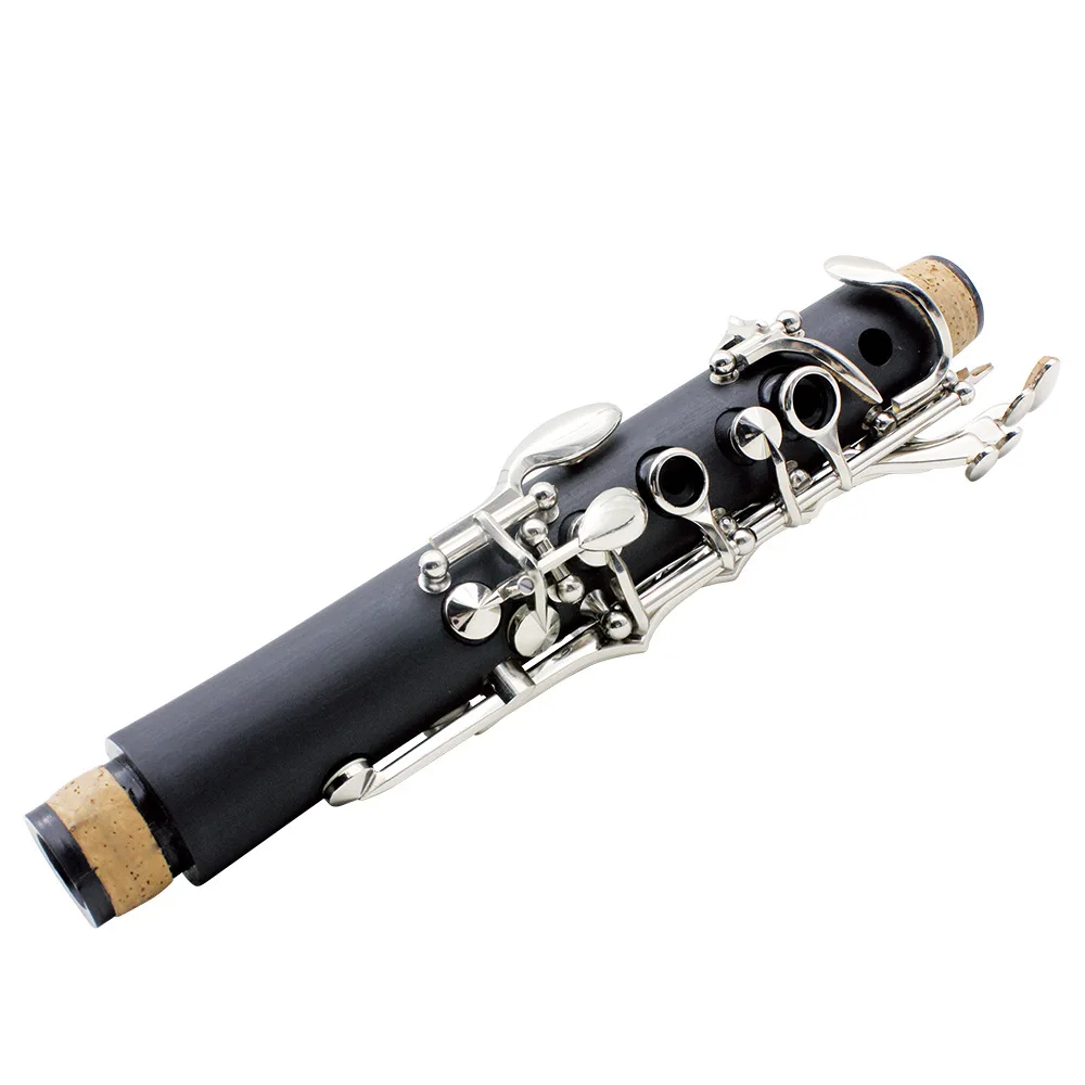 High grade wholesale direct sales metal  clarinet flat B 17 key wind instruments with tools kit