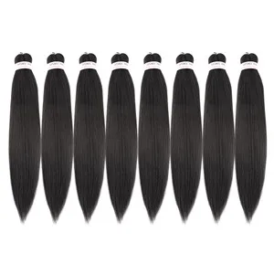 
Pre-stretched Braiding Hair 16~30 inch Professional Free Hot Water Setting Synthetic Braiding Hair Extension 