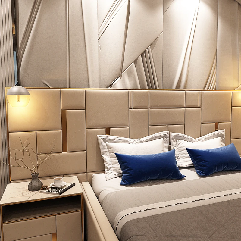 Italian Style Bedroom Furniture Postmodern luxury style bed