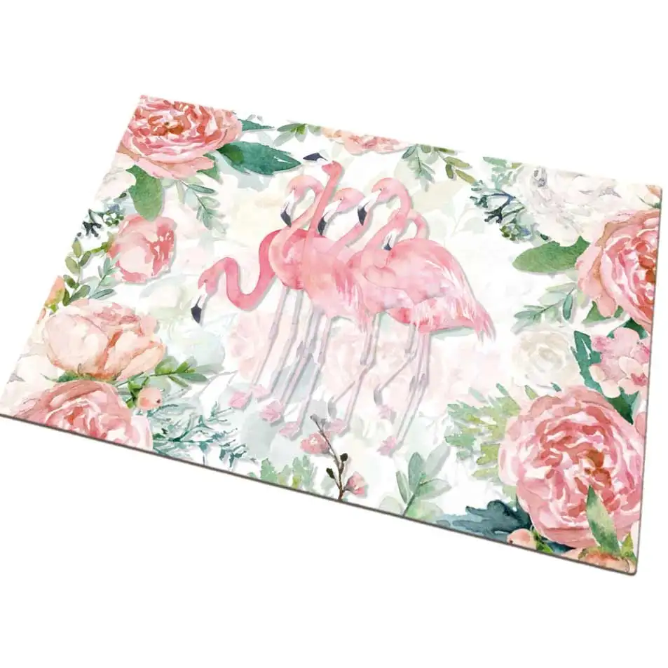 OEM Cartoon Design Home Decor Floor Mat Soft Sound Proof Round Korean Floor Mat