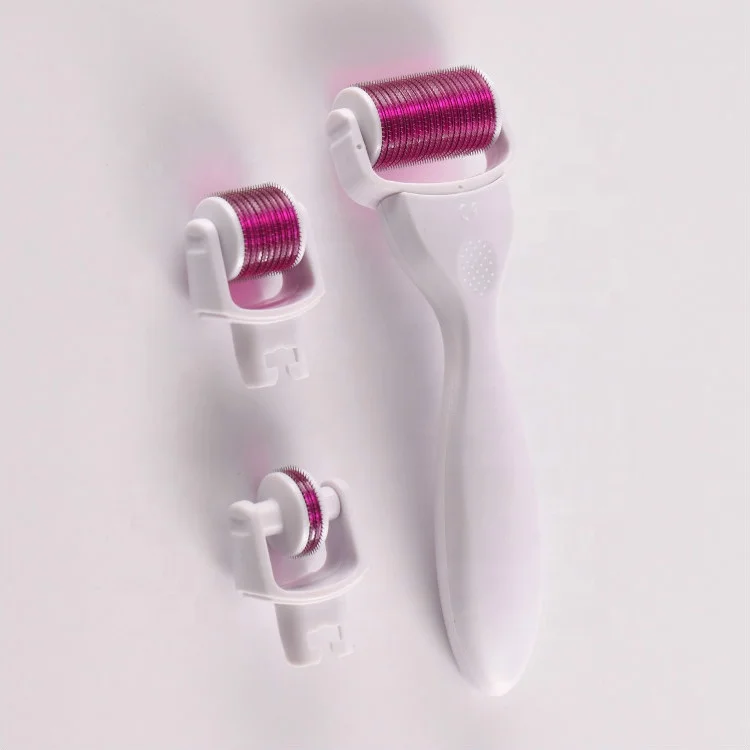 Derma ролика 3in1 титана микро иглы 0 5/1 0/1 5 мм Дерма ролик глаза Чистка для лица и