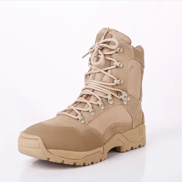 Tactical Boot and Outdoor Training Boot for Men EVA Mesh Fabric Professional Winter Boots Rubber YKK Zipper