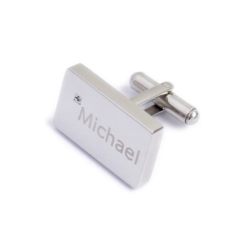 
Fathers Day Gifts Stainless Steel Customized Personalized Cufflink 