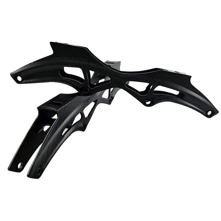 4*110mm skates frame inline skates Carbon fibre frame racing inline skate carbon fibre frame