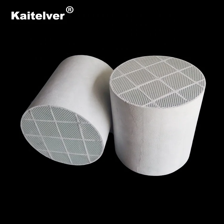 Catalyzed silicon carbide Sic diesel soot particulate wall flow filter & Cordierite DPF fumes exhaust filter