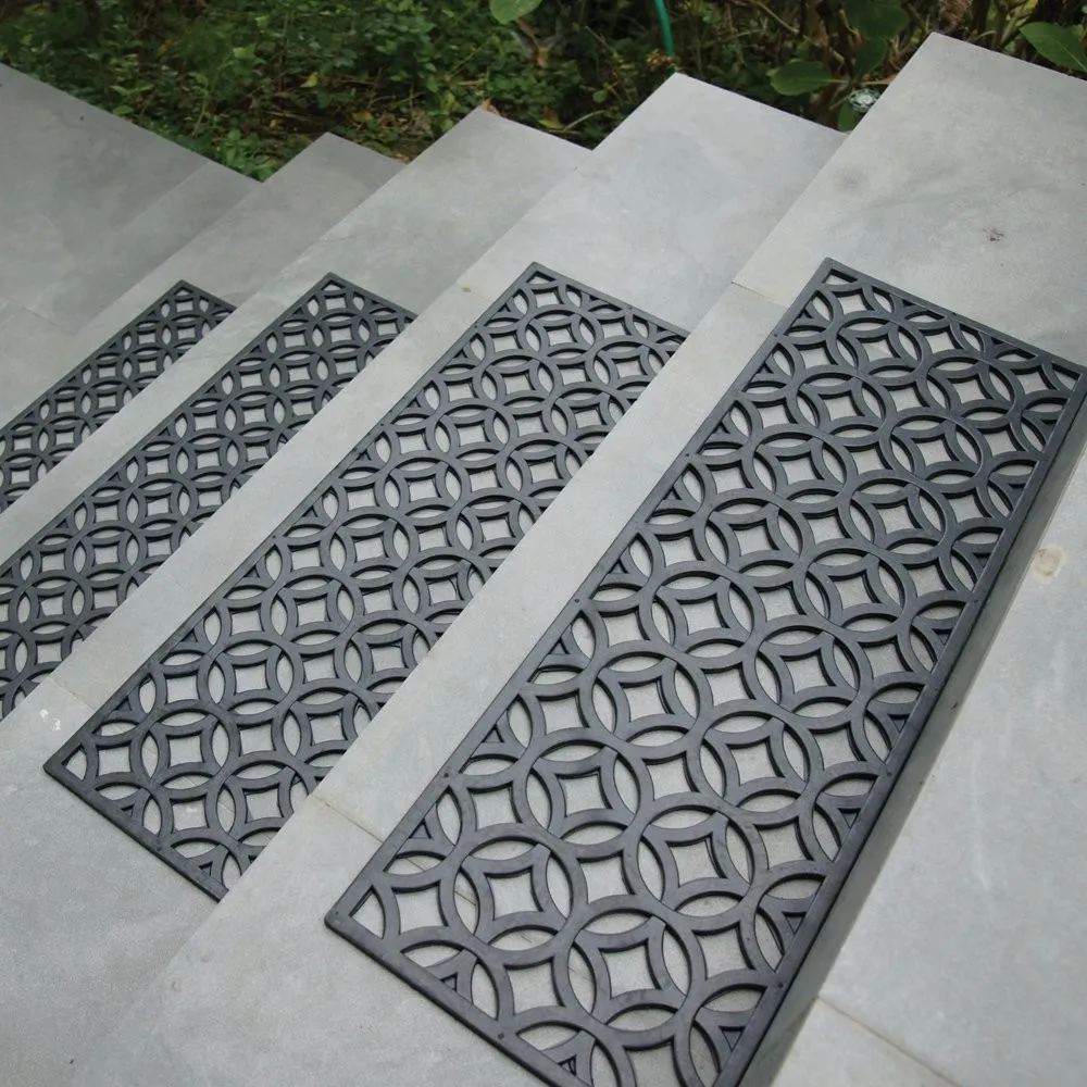 Non-slip Exterior Safety Outdoor Non Anti Slip Recycled Rubber Stair Treads