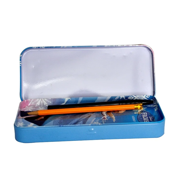 School Office Supplies Cartoon stationery bag for Kids large capacity child safety non-toxic metal pencil case