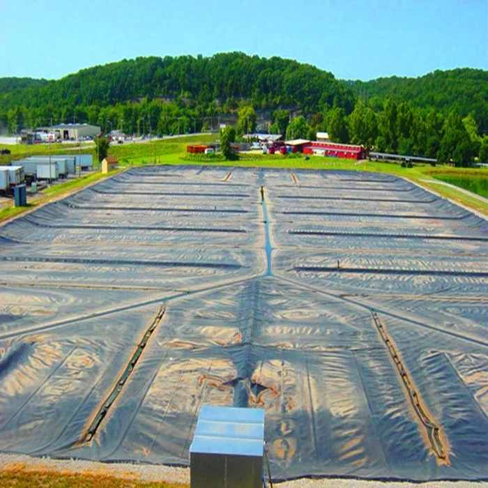 Low cost Static waste water Odor Biogas capture 1.5mm HDPE geomembrane