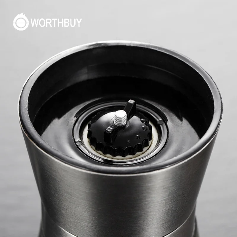 Portable 304 Stainless Steel Salt And Pepper Shaker Glass Bottle Pepper Mill Salt Grinder Kitchen Accessaries For Picnic