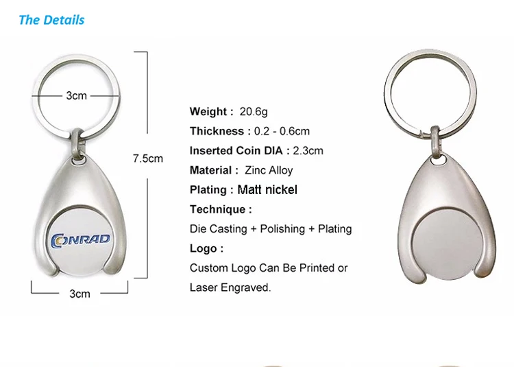 High Quality Personalized Design Logo Coin Holder Keychain Metal Keychain For Travel Souvenir