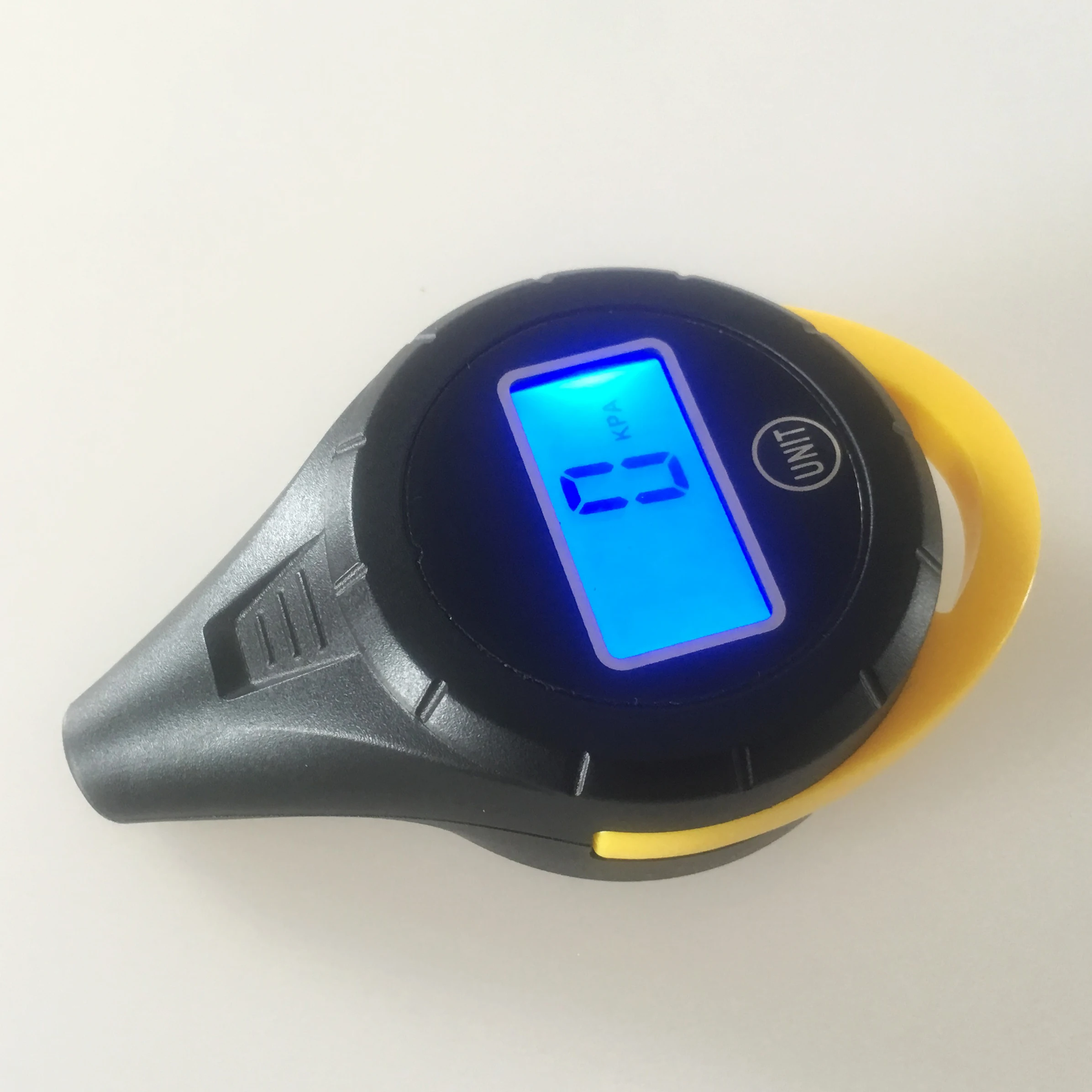 
Digital tire pressure gauge with liquid crystal display 