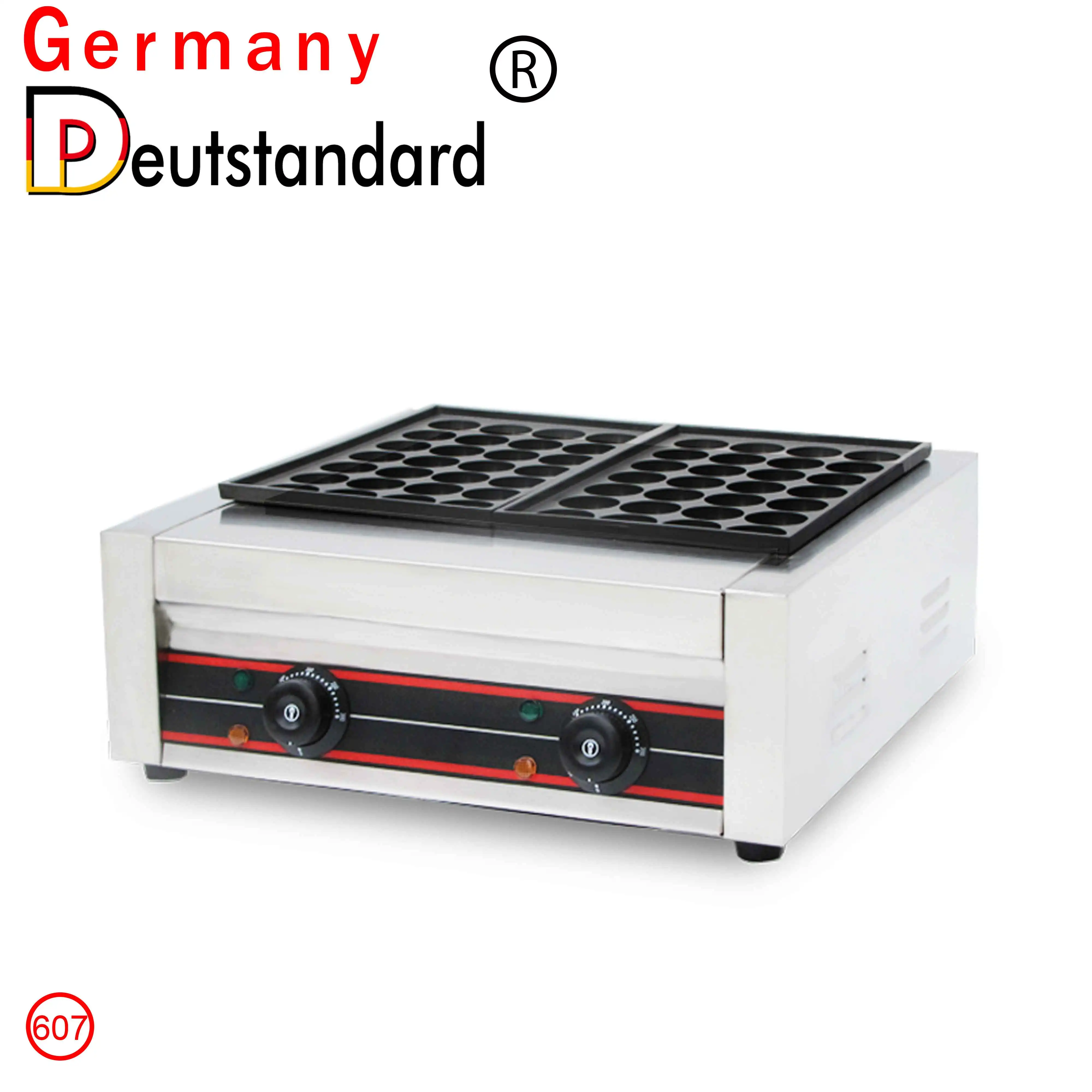 Ad commercial Japanese food machine gas fish grill double plates takoyaki machine