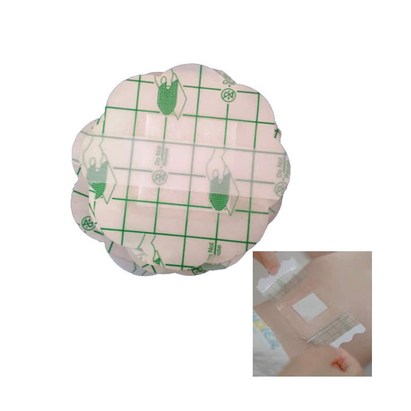 Cute flower shape Transparent Disposable Swimming Protect Infant Navel Plaster Dressing