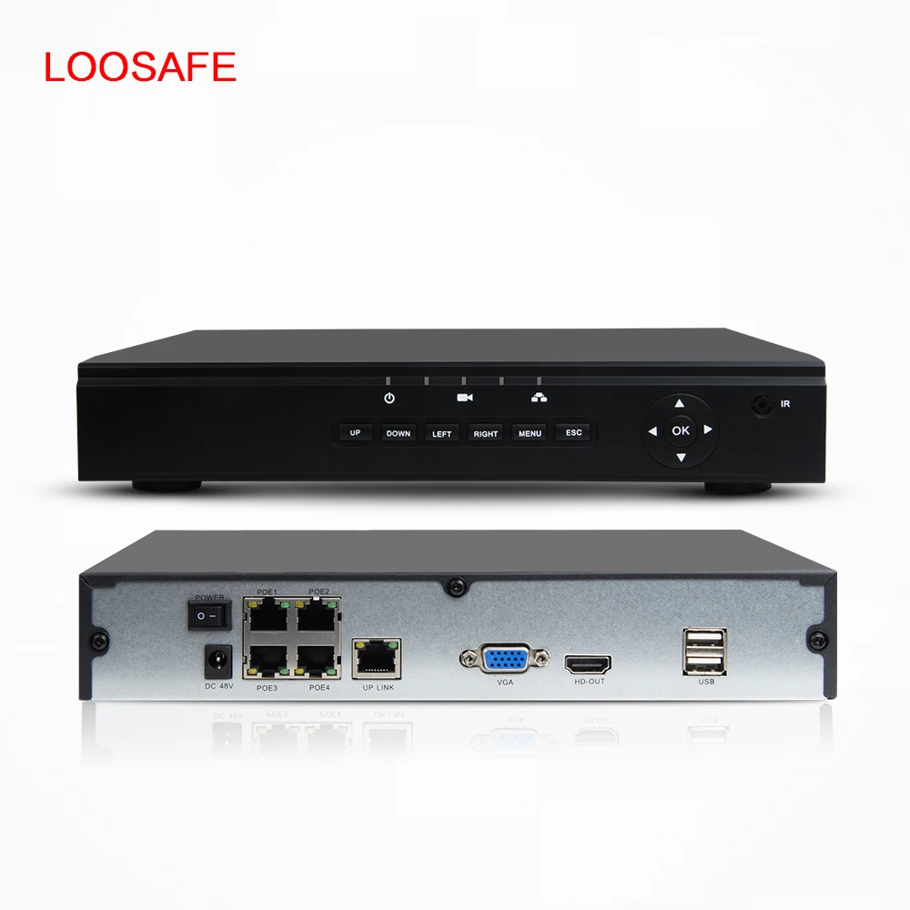 Оптовая продажа 4 камеры 960 P PoE NVR комплект HD ночного видения ip-камера PoE Комплект