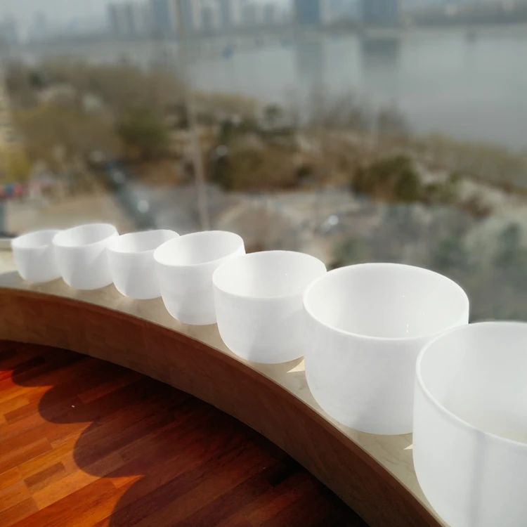 
2019 Most Popular High Quality Frosted Crystal Bowl For Meditation 