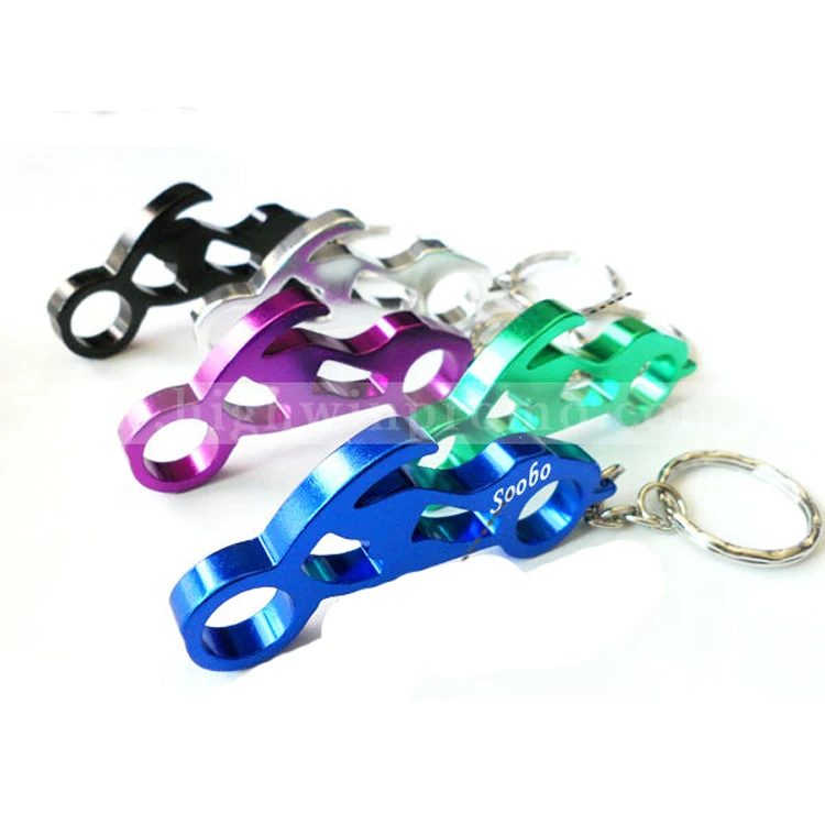 Wholesale Fashion Promotional Souvenirs Mini Aluminum Motorcycle Bottle Opener Keychain