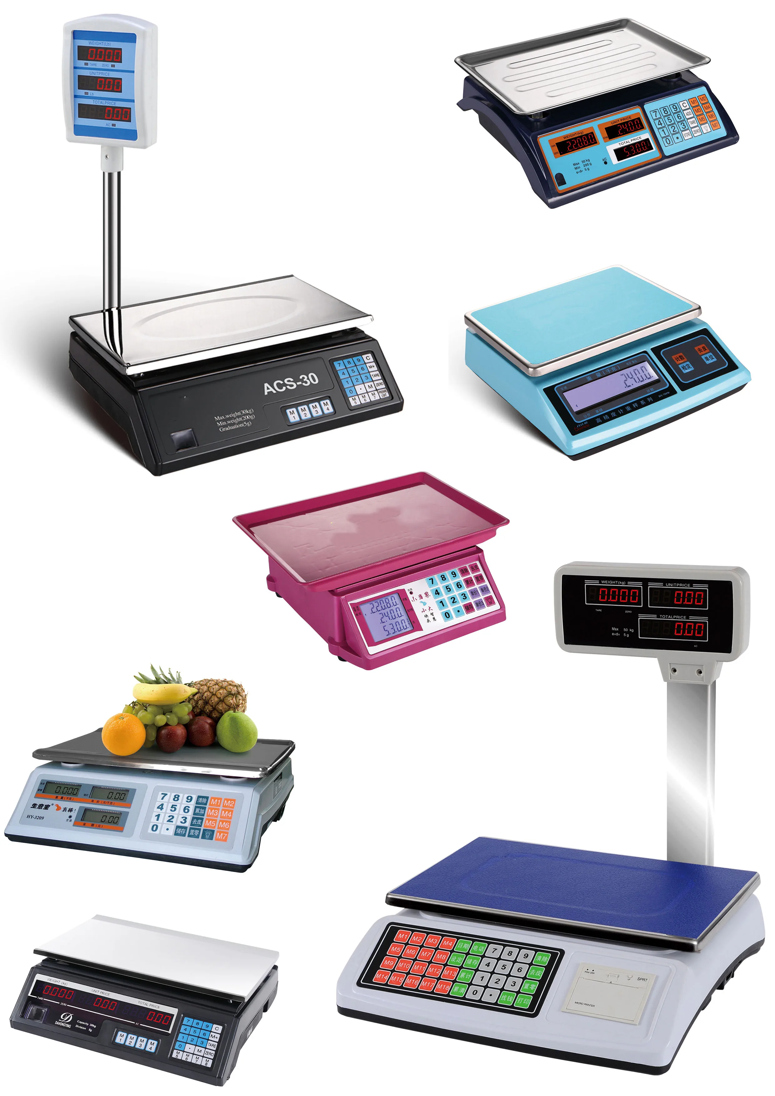 GRT-ACSA9 Tabletop commercial 40kg digital scale