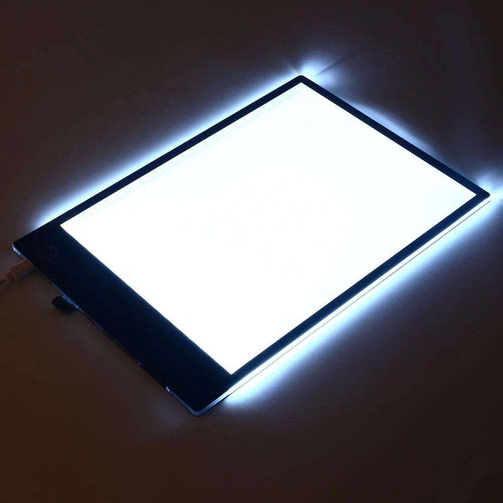 
12inch portable bright drawing board led Light Pad with scale and pencil pouch led tracing board for students 