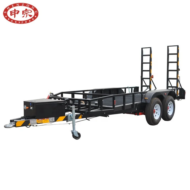
digger trailer with oil tank car trailer with independent suspension 